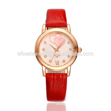 Double coeur femmes bracelet de luxe belle montre femme